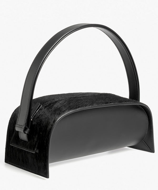 Merryl Tielman | black pony Paola hand/shoulder bag