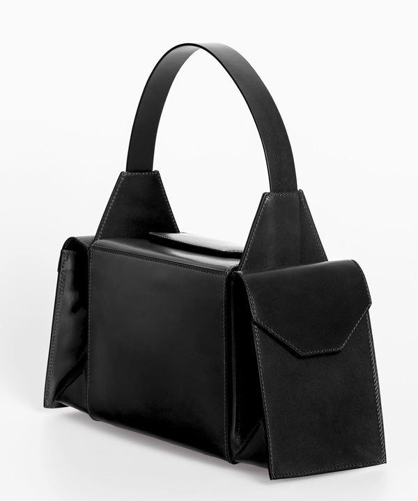Merryl Tielman | shiny black Barbara handbag