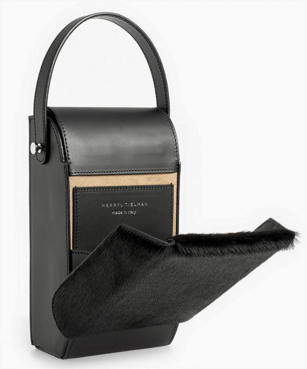 Merryl Tielman | black matte/pony Frank crossbody bag