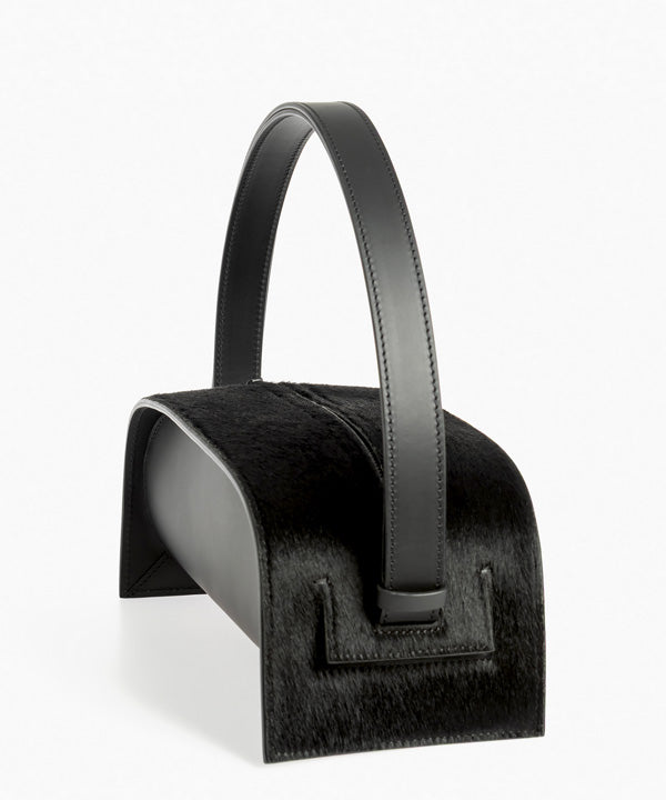 Merryl Tielman | black pony Paola hand/shoulder bag