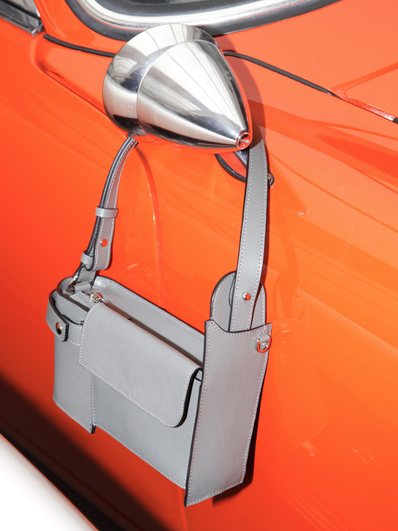 Merryl Tielman | gray matte Louwrens shoulder bag