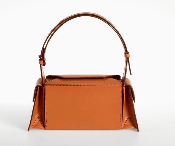 Merryl Tielman | shiny brandy Barbara-mini hand/shoulder bag