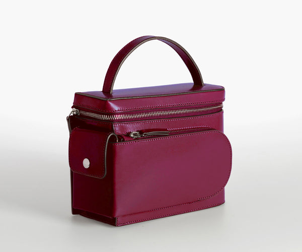 Merryl Tielman | matte ruby Esther hand/shoulder bag