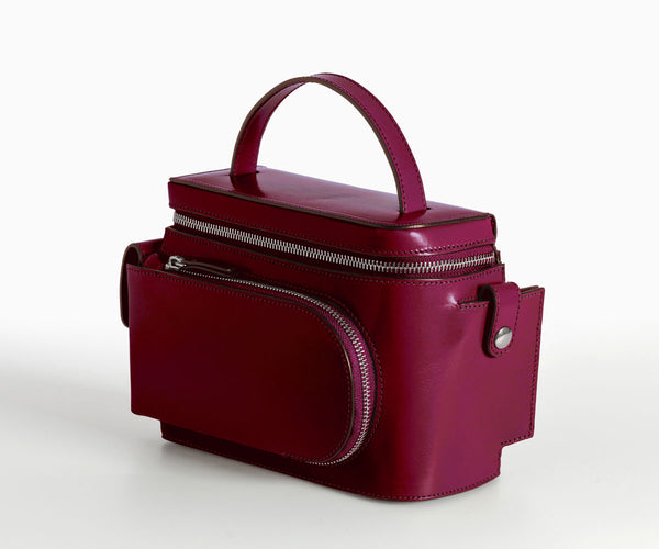 Merryl Tielman | matte ruby Esther hand/shoulder bag