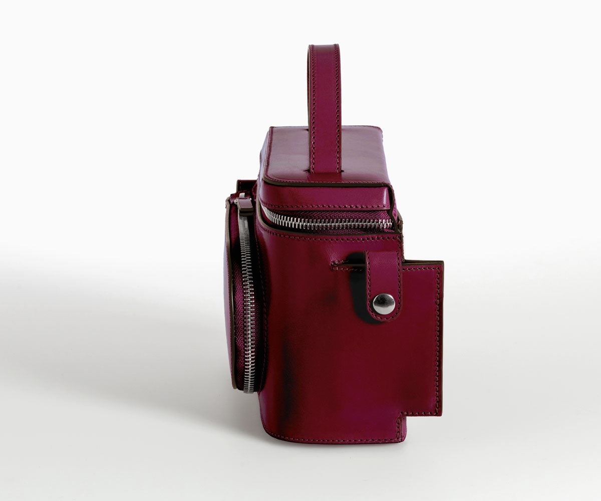 Merryl Tielman | matte ruby Esther hand/shoulder bag