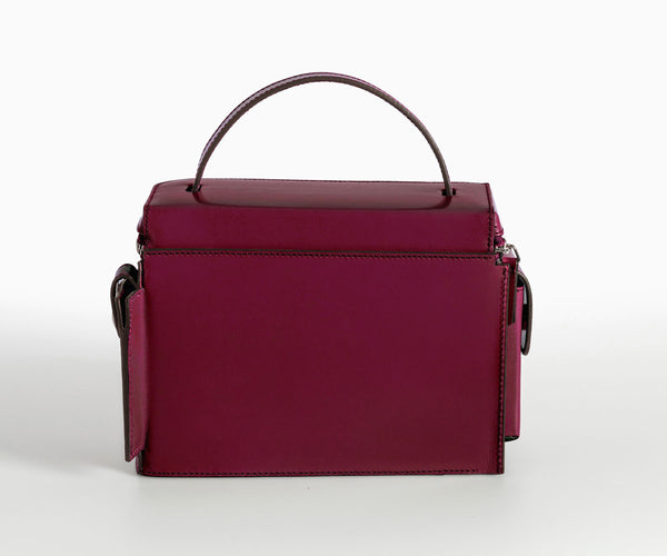 Merryl Tielman | matte ruby Esther hand/shoulder bag