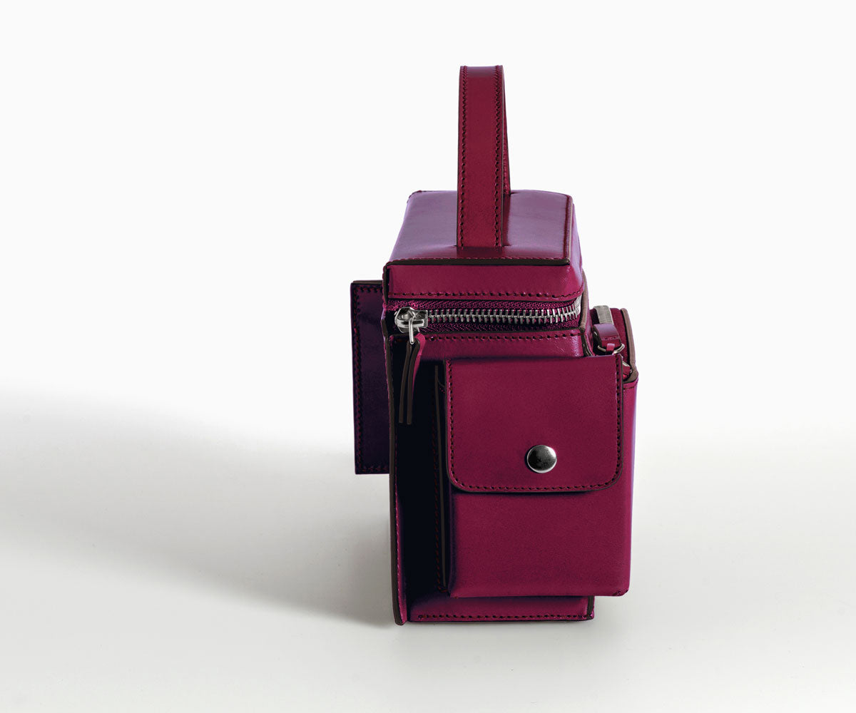 Merryl Tielman | matte ruby Esther hand/shoulder bag