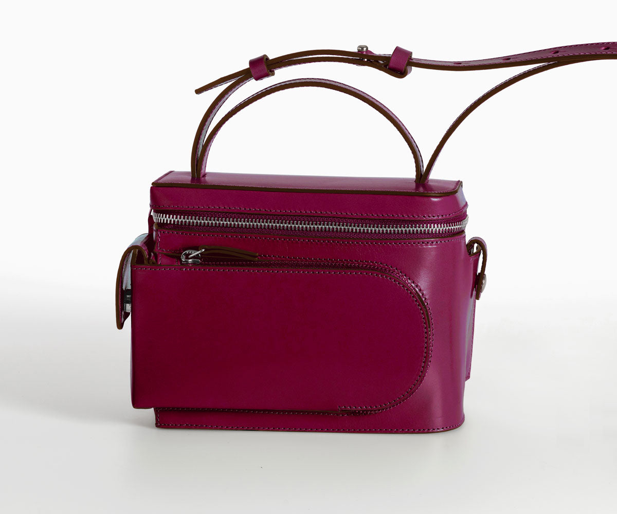Merryl Tielman | matte ruby Esther hand/shoulder bag