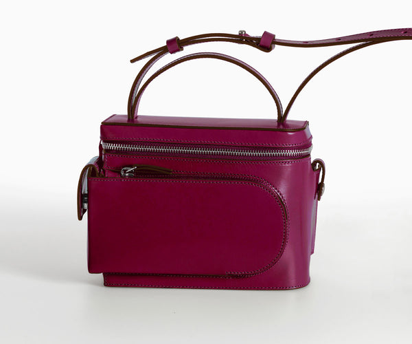 Merryl Tielman | matte ruby Esther hand/shoulder bag