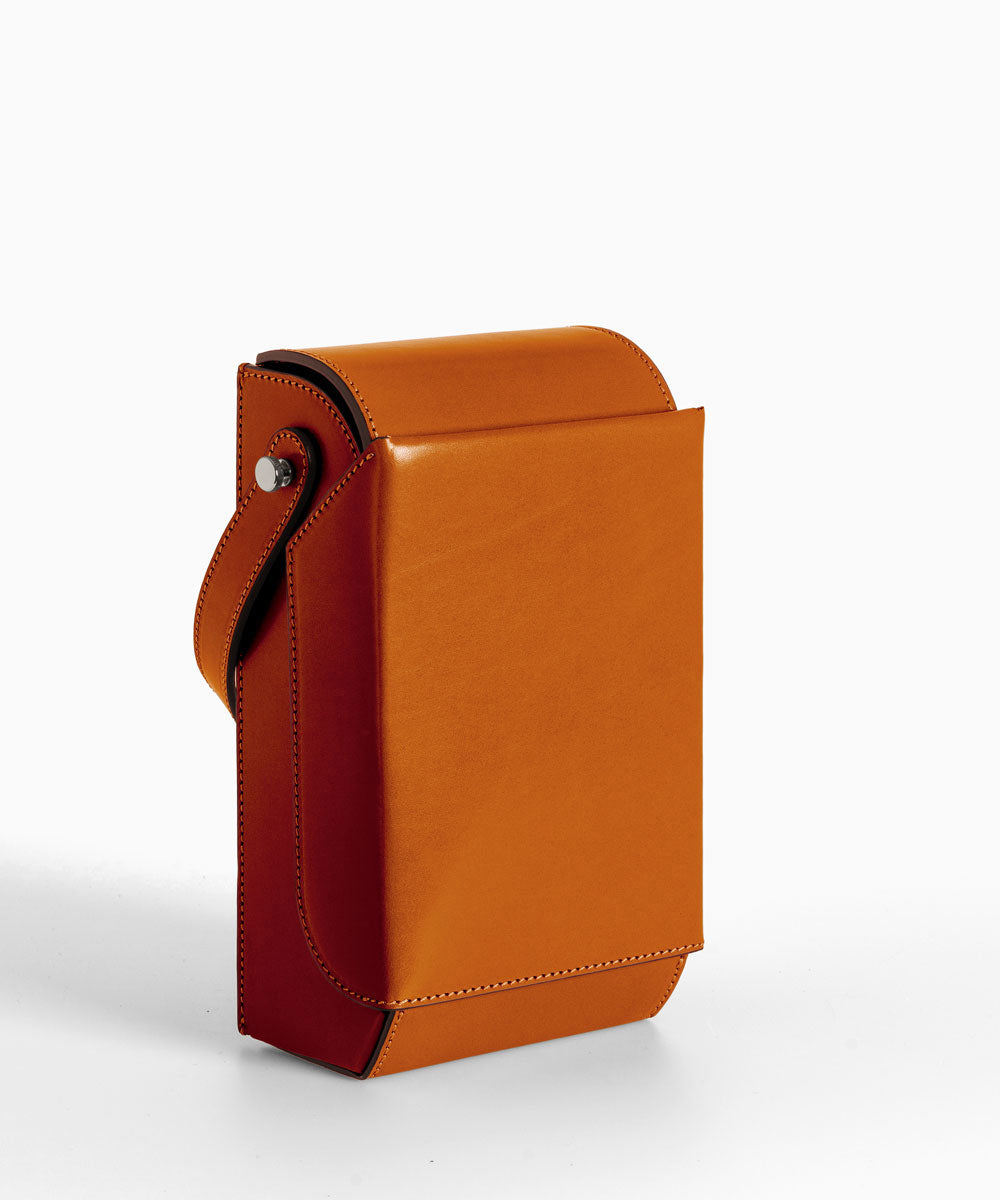 Merryl Tielman | shiny brandy Frank crossbody bag