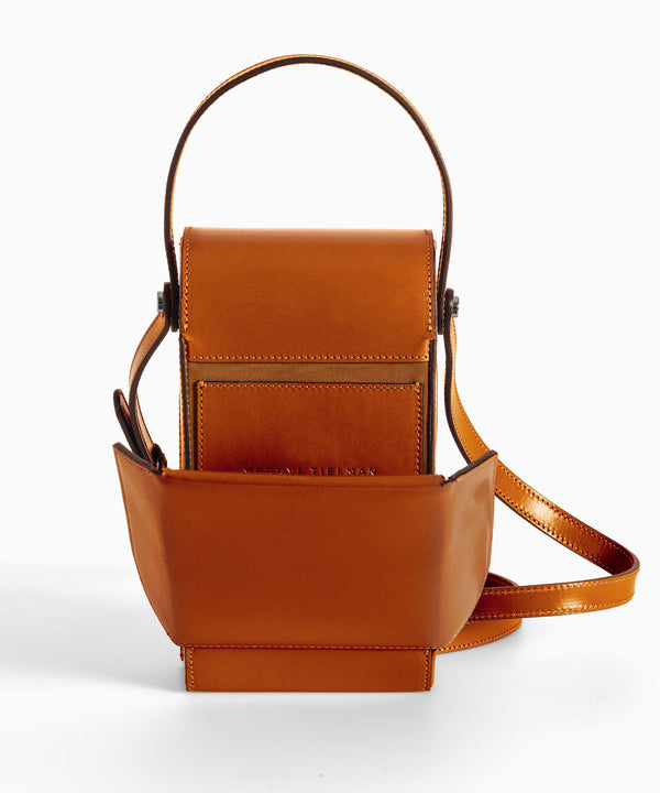 Merryl Tielman | shiny brandy Frank crossbody bag