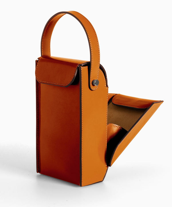 Merryl Tielman | shiny brandy Frank crossbody bag