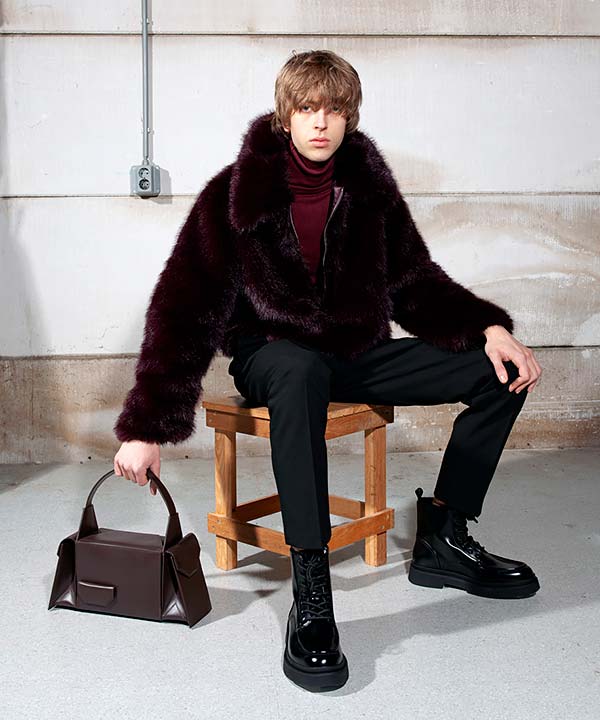 Merryl Tielman | matte chocolate Barbara handbag