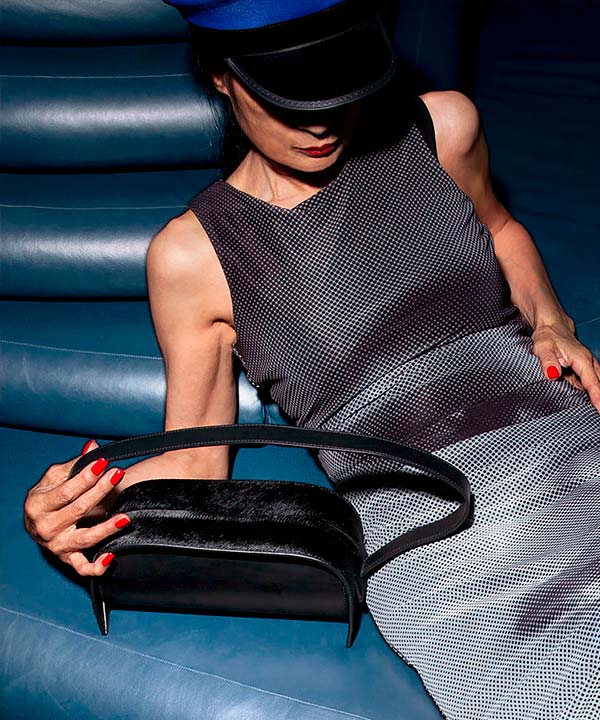 Merryl Tielman | black pony Paola hand/shoulder bag