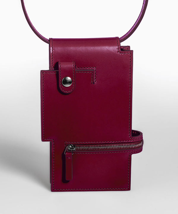 Merryl Tielman | matte berry Debby belt/crossbody bag