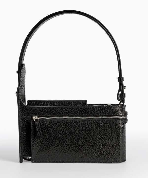 Merryl Tielman | black pebbled Louwrens shoulder bag