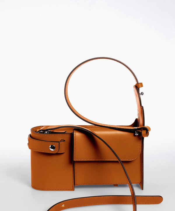 Merryl Tielman | shiny brandy Louwrens shoulder bag
