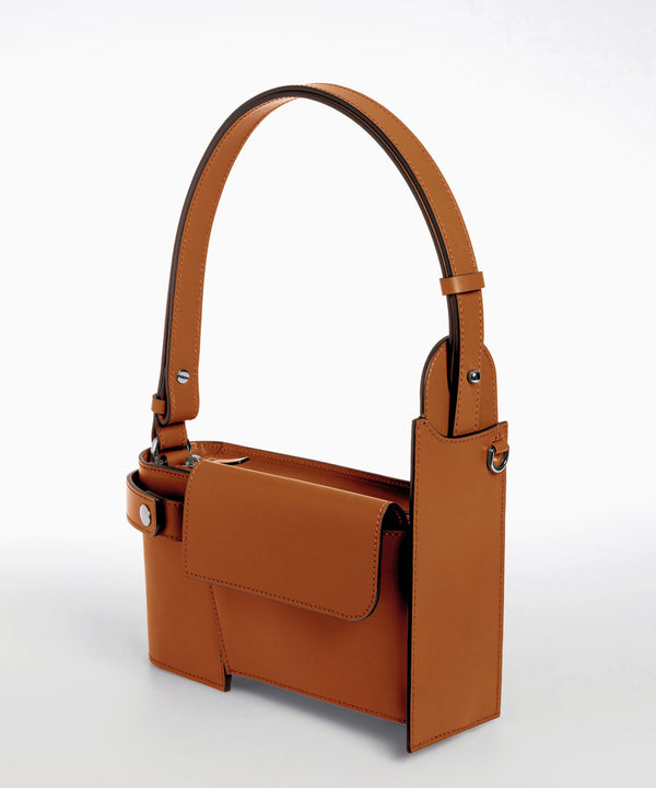 Merryl Tielman | shiny brandy Louwrens shoulder bag