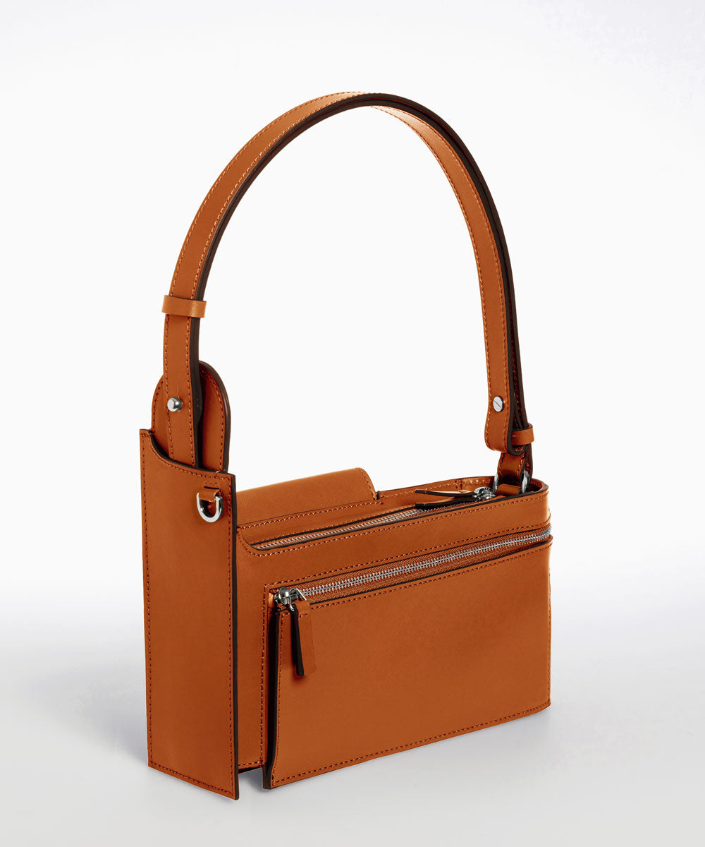 Merryl Tielman | shiny brandy Louwrens shoulder bag