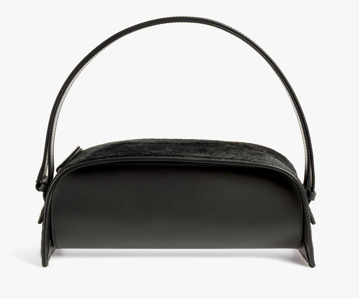 Merryl Tielman | black pony Paola hand/shoulder bag