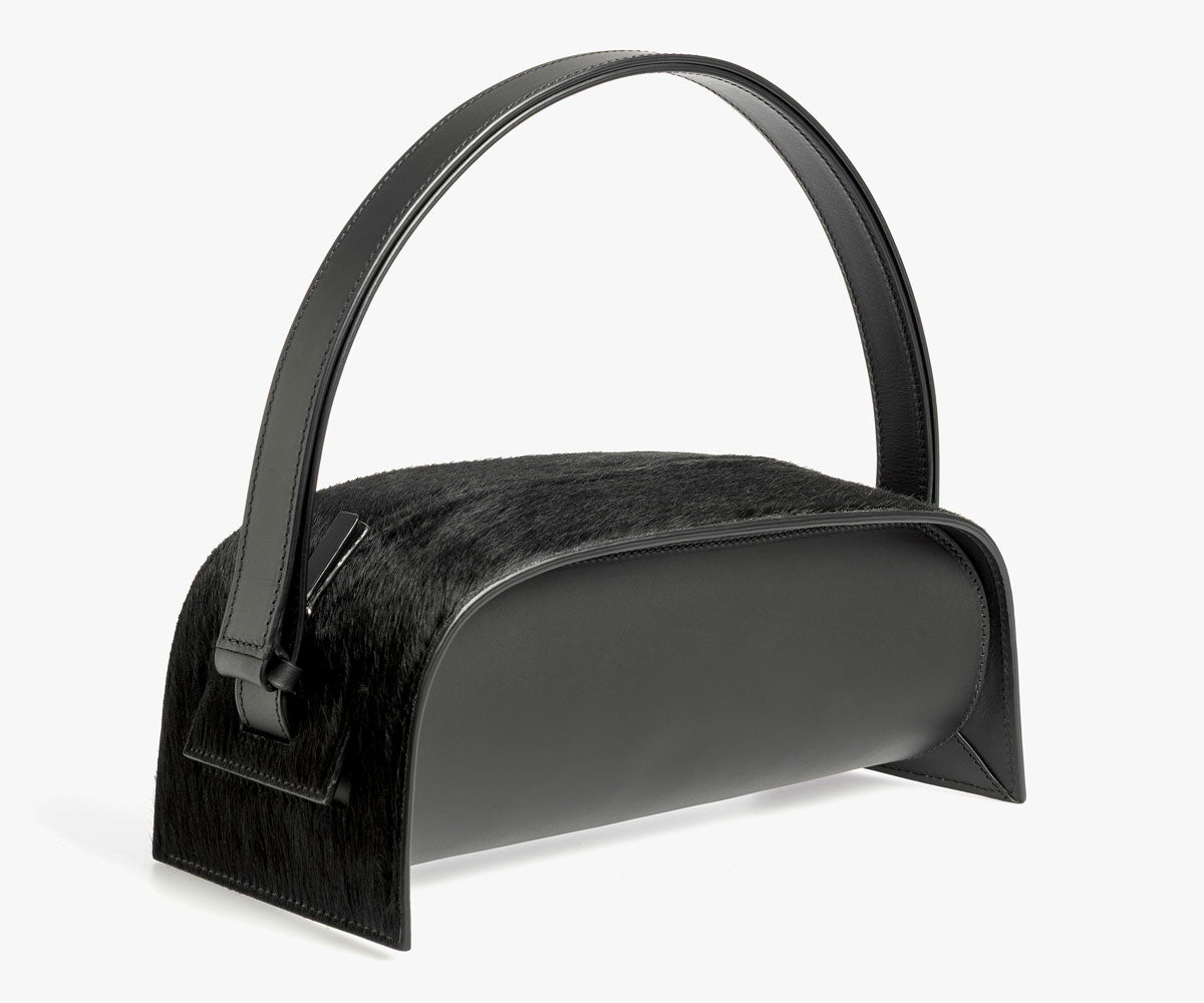 Merryl Tielman | black pony Paola hand/shoulder bag