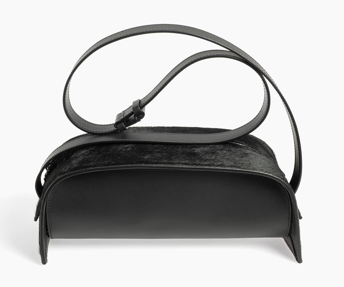 Merryl Tielman | black pony Paola hand/shoulder bag