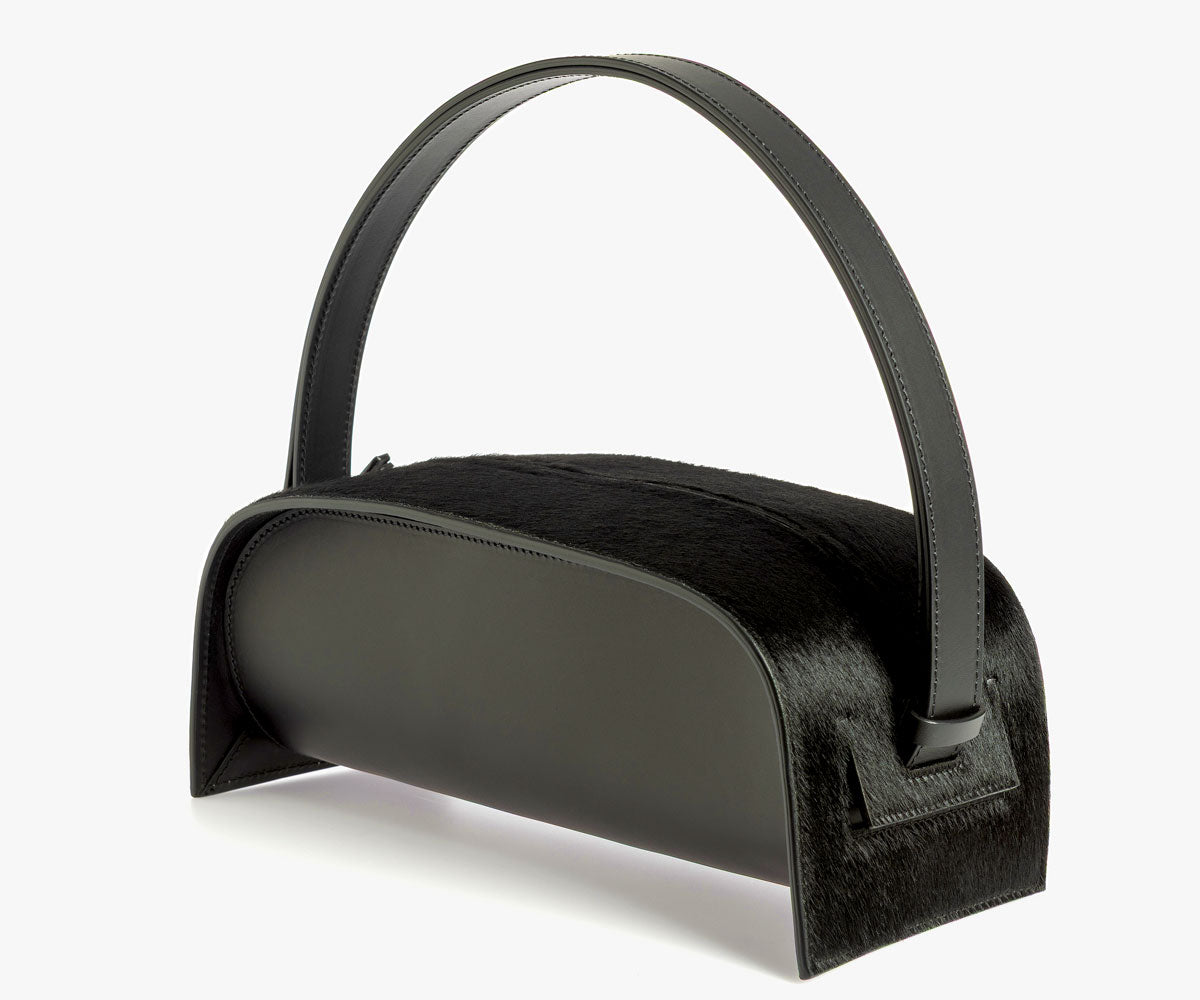 Merryl Tielman | black pony Paola hand/shoulder bag