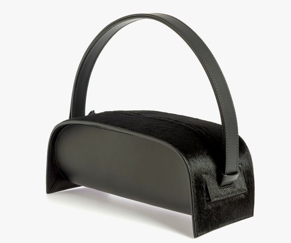Merryl Tielman | black pony Paola hand/shoulder bag