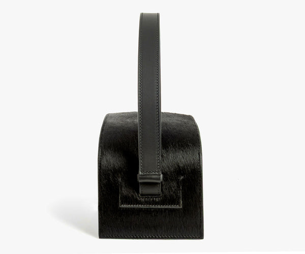 Merryl Tielman | black pony Paola hand/shoulder bag