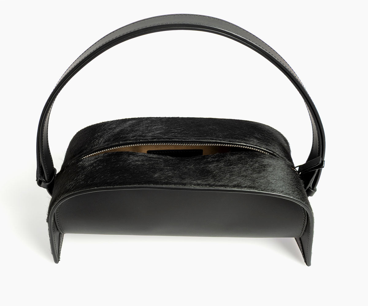 Merryl Tielman | black pony Paola hand/shoulder bag