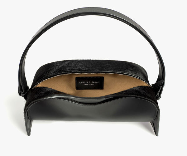 Merryl Tielman | black pony Paola hand/shoulder bag
